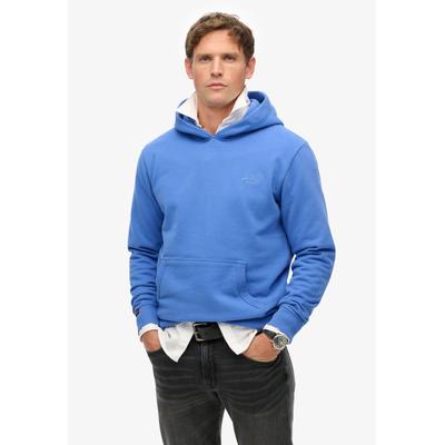 Kapuzensweatshirt SUPERDRY "ESSENTIAL LOGO HOODIE HB", Herren, Gr. XL, blau (chambray blau), angeraute Sweatware, Obermaterial: 72% Baumwolle, 28% Polyester, unifarben, modisch, loose fit, Rundhals, Langarm Rippbündchen, Sweatshirts Image