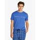 T-Shirt "SS TEE", Herren, Gr. L (52), blau (verona blau), Single Jersey, Obermaterial: 100% Baumwolle, TOMMY HILFIGER UNDERWEAR, unifarben, Basic, Basic hüftlang, Rundhals, Kurzarm abgesteppt, Shirts, mit Logo