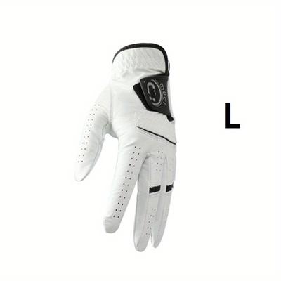 TEMU Premium Sheepskin Golf Glove For Left Hand - Anti-slip, Breathable & | Ideal For & Matches