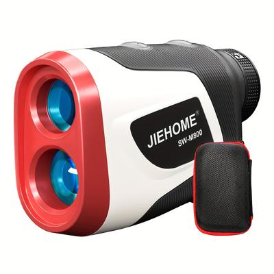 TEMU Jiehome Golf Rangefinder With , Flagpole Lock And Vibration, 800yards Laser Rangefinder For Golfing & Hunting, 6x Magnification, Rechargeable Laser Distance Measuring With High-precision, Fast