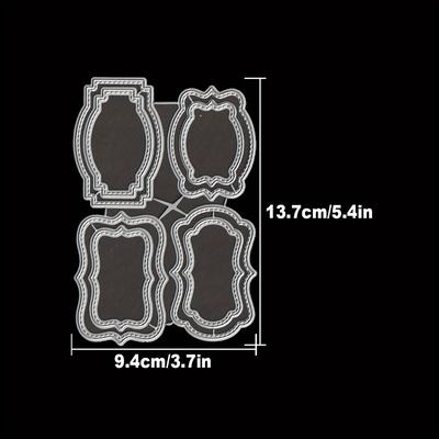 TEMU Styles Lines Tags Metal Cutting Dies Cut Die Birthday Wedding Decoration Paper Craft Mold Diy Scrapbooking & Stamping Stencils Supplies