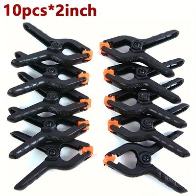 TEMU Set Of 10 Ppsu Spring Clips For Photographic Background Cloth - Plastic Clips For Paper, Canvas, Gauze - 2 Inch Clip Size,