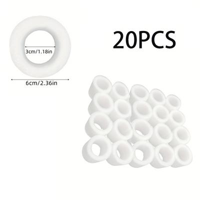 TEMU 20pcs 4.8cm Foam Curtain Spacers - Perfect For Mesh & Sheer Drapes, Decor, Curtain Pad, 2.8/3/35mm Mesh Curtains