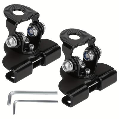 TEMU 2pcs Adjustable Led Light Mounts - Aluminum, For Cars, Trucks, Utvs & Suvs, Spotlight Holder, Non-destructive