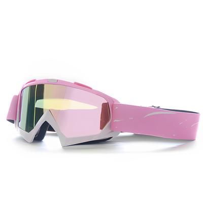 TEMU Pc Polycarbonate Frame Pink Anti Blue Light Photochromic Anti-reflection Interchangeable Lens Professional Uv400 Glasses For Outdoor Sports, Cycling, Motor Sports, Skiing, Youth