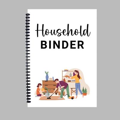 TEMU [1 Household Management Binder] Household Management Binder, Planner For Adults, System With Monthly And Weekly Sections, Essential Household Binder For Life Organization