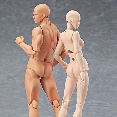 TEMU 2pcs Pvc Art Anime Figurines, Bjd Bodies, Collectible Mannequin Set,