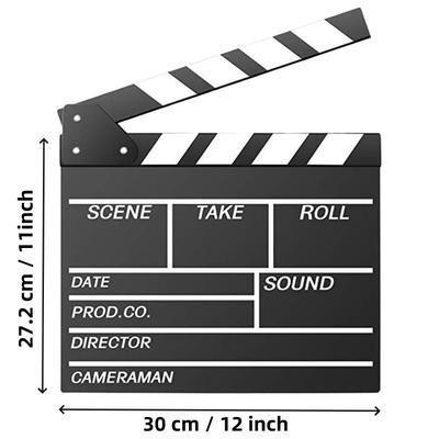 TEMU Board, Wooden Film Movie Accessory, 12