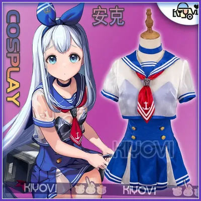 Anker Cosplay Kostüm Nikke: die Göttin des Sieges Seemann Anzug neue Haut Outfit Lolita Kleid sexy Uniform Halloween Frauen Party Image
