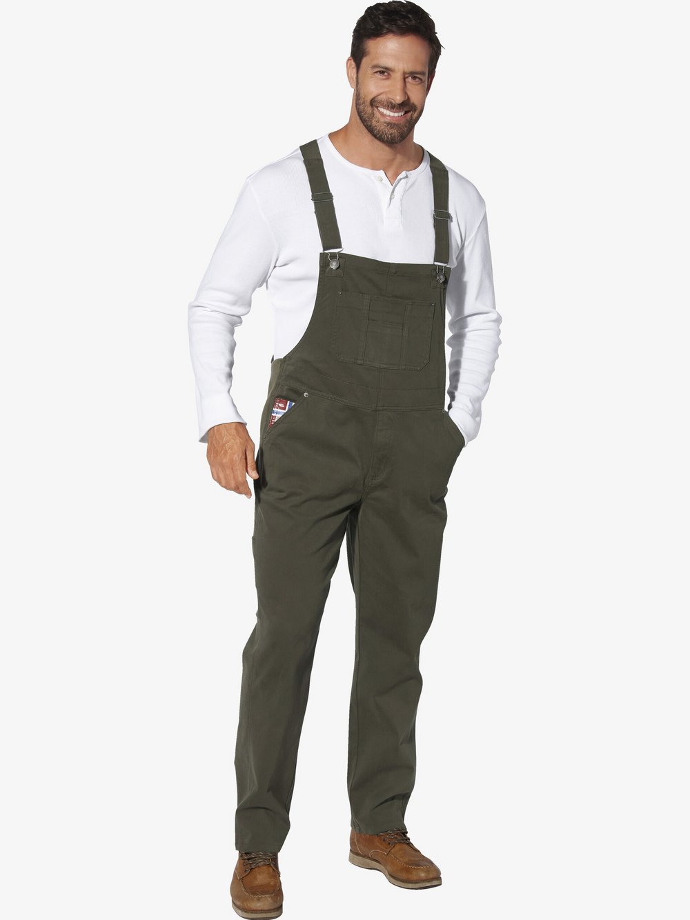 Jan Vanderstorm Latzhose Herren oliv, 52-34 Image