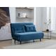 Divano letto 2 posti in Velluto Blu notte - URIBIA