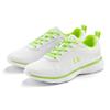 Sneaker LASCANA, Damen, Gr. 37, grün (weiß, limone), Obermaterial: 60% Textilmaterial, 40% Lederimitat. Futter: 100% Textilmaterial. Decksohle: 100% Textilmaterial. Laufsohle: 100% Synthetik, unifarben, kontrastfarbene Details, casual, Schuhe,...