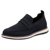 Loafer RIEKER, Herren, Gr. 46, blau (dunkelblau), Textil, Nubuklederimitat, casual, Schuhe, Slipper, Schlupfschuh, Halbschuh, Freizeitschuh zum Schlupfen