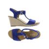 Gabor Damen Sandale, Gr. 6, blau, Leder