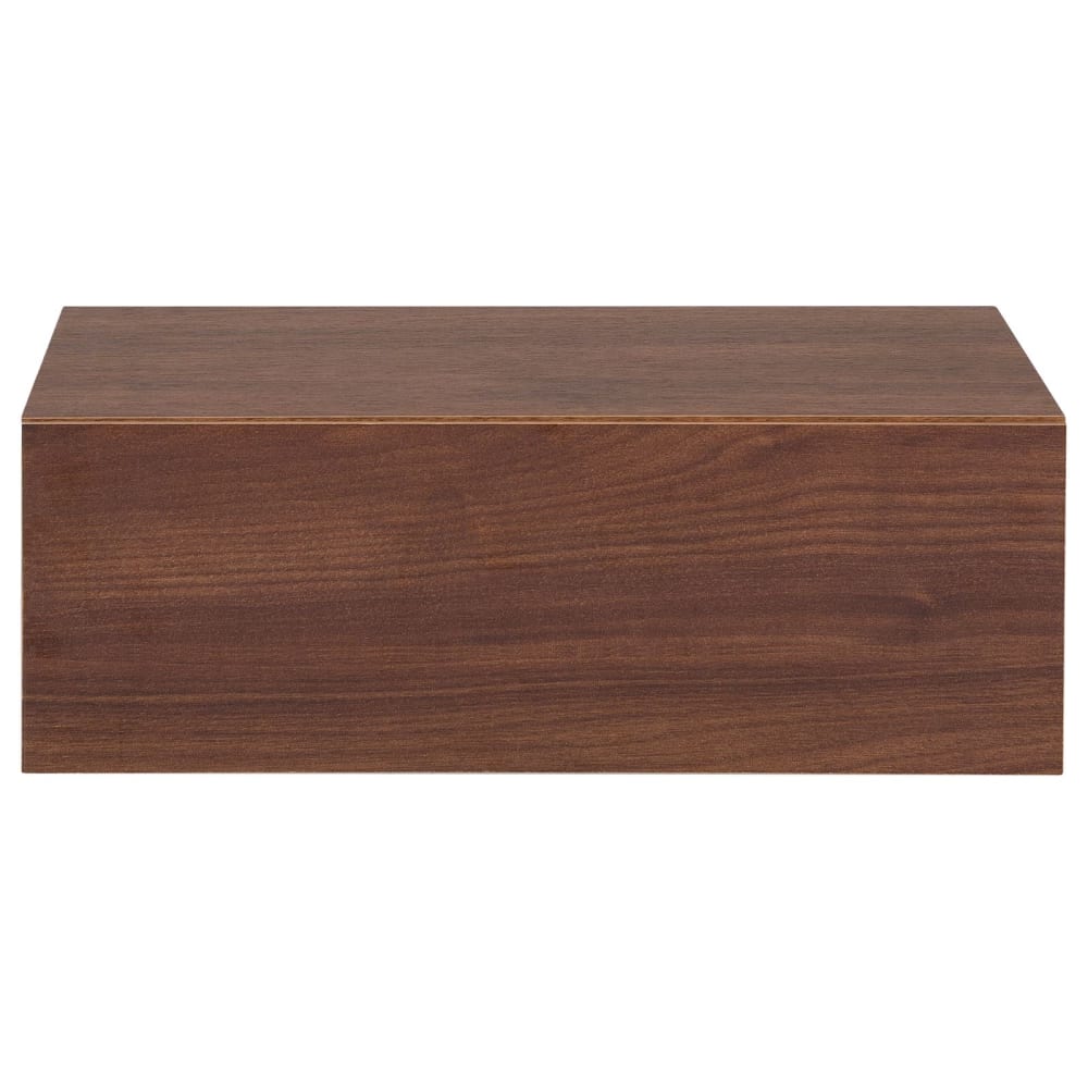 Table de chevet suspendue 1 tiroir, coloris noyer