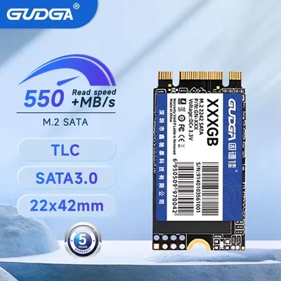 GUDGA M2 SATA 2242 SSD SATA3 128GB 256GB 512GB NGFF Internal Solid State Hard Drives TLC for Laptop