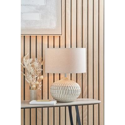Textured Glazed Ceramic Table Lamp