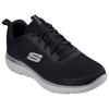 Sneaker SKECHERS "SUMMITS-TORRE", Herren, Gr. 45, schwarz (schwarz, taupe), Textil, casual, Schuhe, Freizeitschuh, Trainingsschuh, Schnürschuh mit Memory Foam