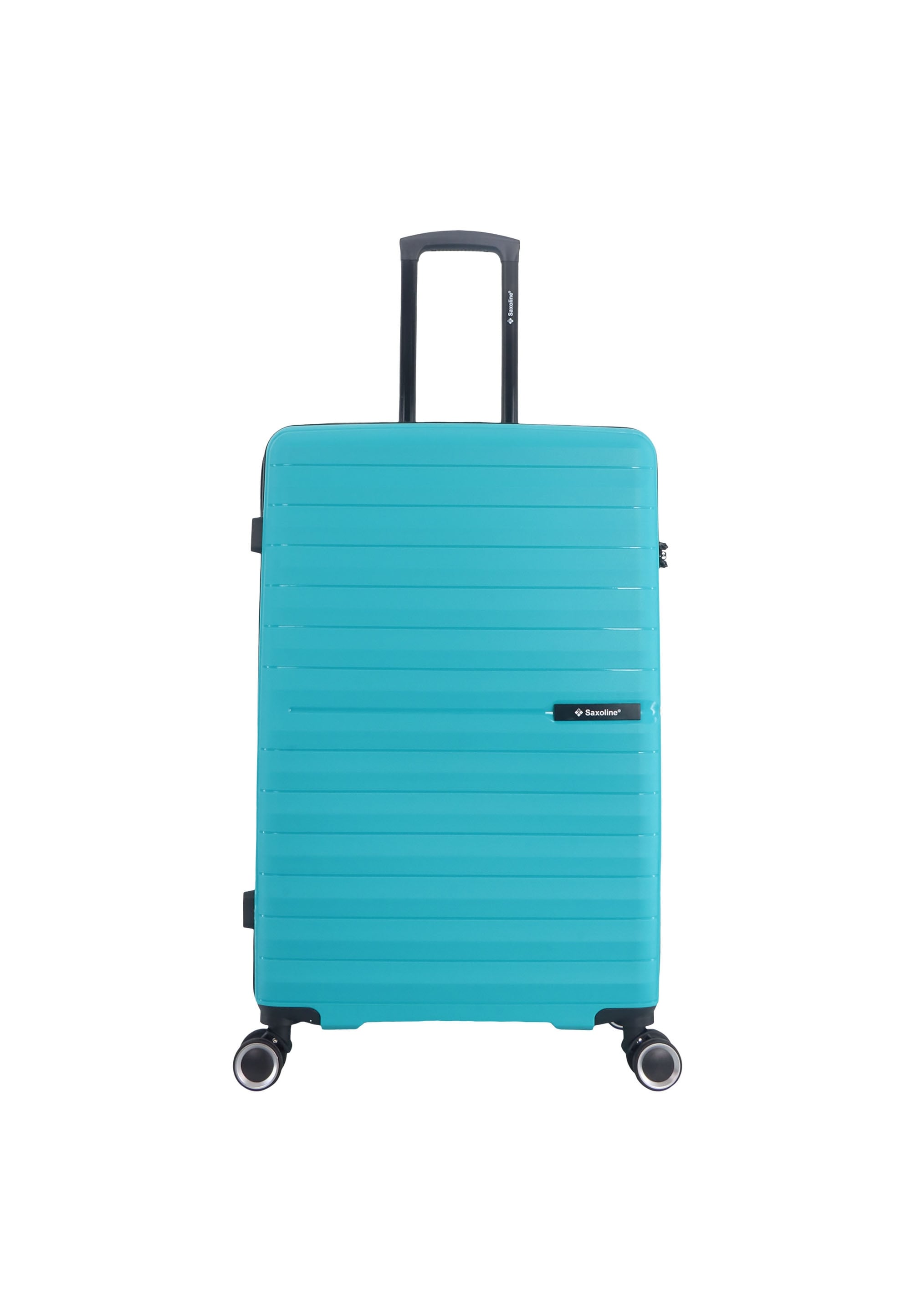 Koffer SAXOLINE "Fiesta", Gr. B/H/T: 51 x 77 x 30, blau (türkis), Polypropylen, casual, Koffer, aus Polypropylen Image