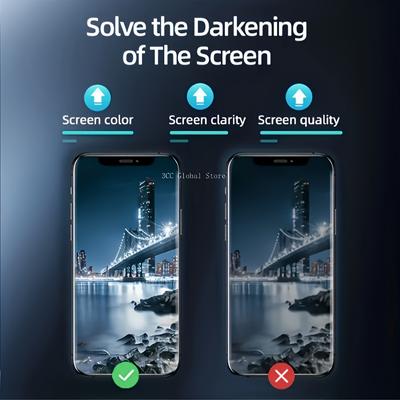 TEMU 2pcs 9d Anti-peeping Tempered Glass Privacy Screen Protection Film Full Coverage Screen Protection Film Suitable For Iphone 7/8 Plus/x/xr/xs Max/11/12/14/15/16 Pro Max