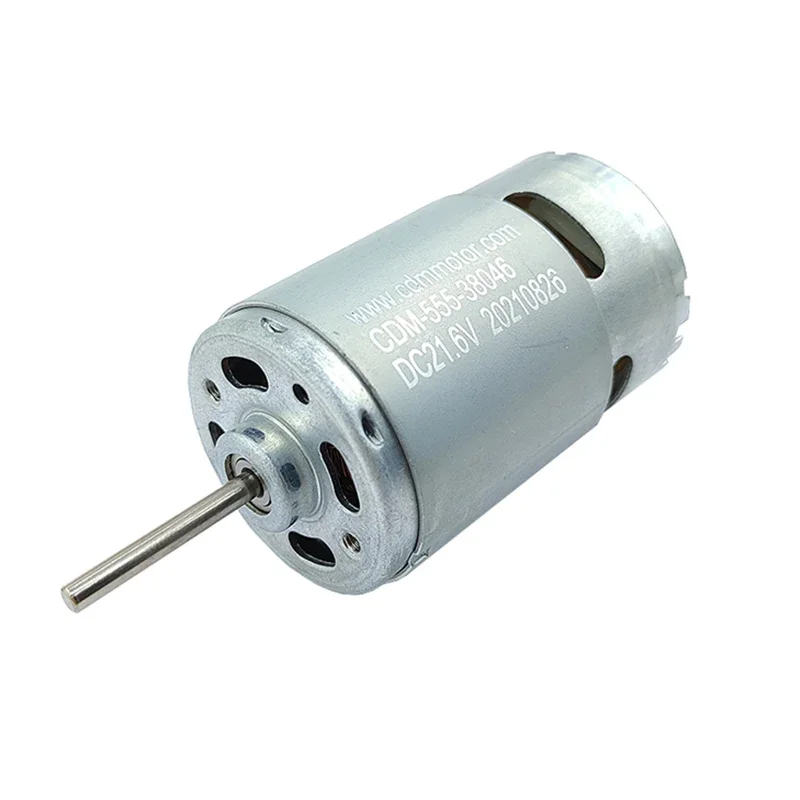RS-555 Mini 36mm Motor DC 12V 18V 21,6V 24V 13000RPM Medium Speed Front kugellager Carbon Pinsel Motor DIY Hobby Spielzeug Modell Image