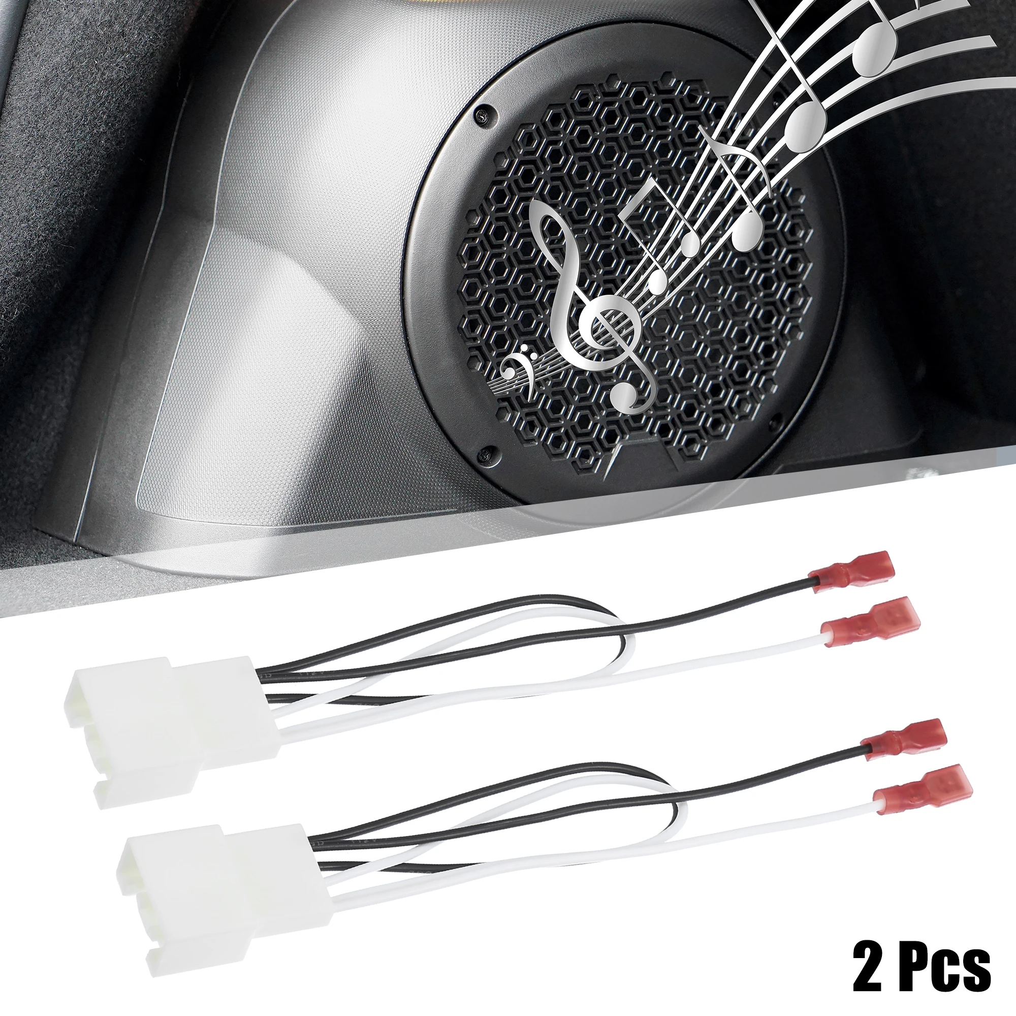 UXCELL 2/4 Stück Auto-Lautsprecher-Anschluss-Kabelbaum-Adapter für Ford Bronco Sport Vordertür 2021–2021 Image