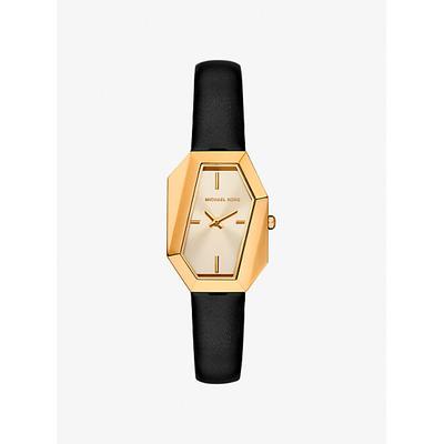 Michael Kors Suri Gold-Tone and Leather Watch
