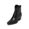 Stiefel MARC O'POLO "aus softem Rindleder", Damen, Gr. 40, schwarz, Obermaterial: 100% Leder (Rind), unifarben, Schuhe