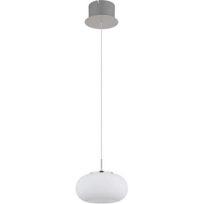 GLOBO LIGHTING LED-Hängeleuchte "QUINTARA", nickel matt, 1 flammig, Ø 20,00cm H: 150,00cm,, Lampen, individuell an die R