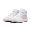 Sneaker PUMA "REBOUND V6 MID BLURRY DREAMS AC+ PS", Gr. 31, puma weiß, rose mauve, cool weather, Synthetik, sportlich, Schuhe