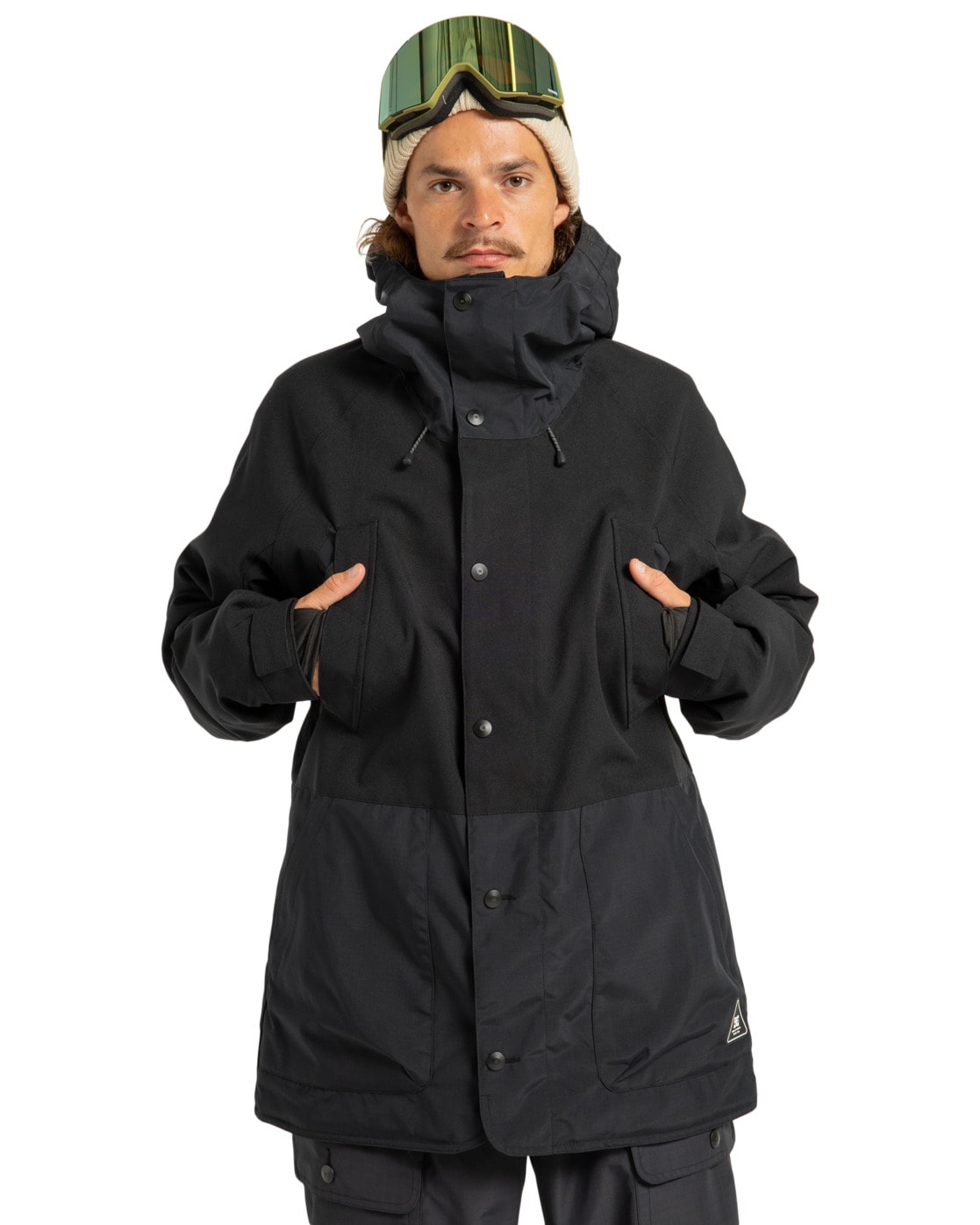 Snowboardjacke DC SHOES "Tundra 15K", Herren, Gr. L, schwarz, 55% Polyester, 45% Polyester, Jacken Snowboardjacke