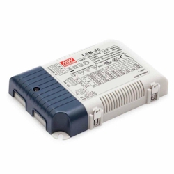 MEANWELL LCM-40 - Netzteil CC 350mA/500mA/600mA/700mA/900mA/1050mA, 2-100V/DC, max. 42W, dimmbar (1-10V / PWM) Image