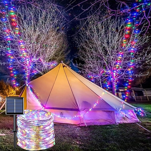 solar kupferdraht licht park rasen party außenbeleuchtung weihnachten string zimmer layout dekorative string licht Image