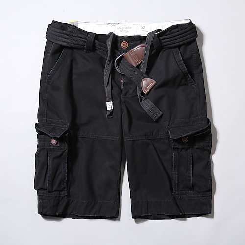 Herren Cargo-Shorts Shorts mit Camouflage-Muster Freizeitshorts Tasche Einfach Tarnung Komfort Atmungsaktiv Outdoor Täglich Ausgehen Mode Lässig Dunkelbraun Cachi scuro Image