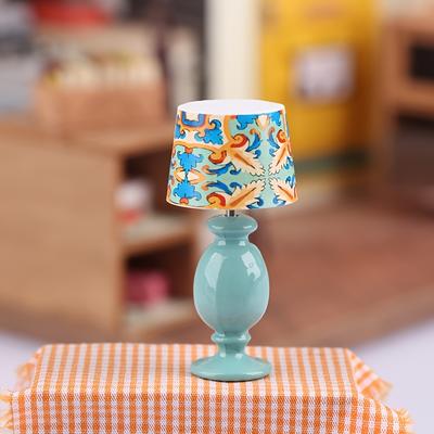 TEMU 1pc Miniature Lamp Model For Dollhouse, Party Accessories, Metal & Plastic, Non-electric Collectible Display