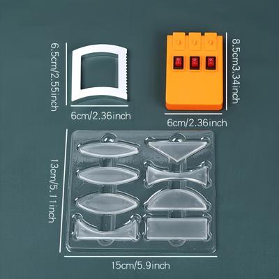 TEMU Acrylic Optics Experiment Kit - Geometric Optics Physics Lab Set With Convex & Lenses, Reflection Mirror, 3-way For Students - Educational Science