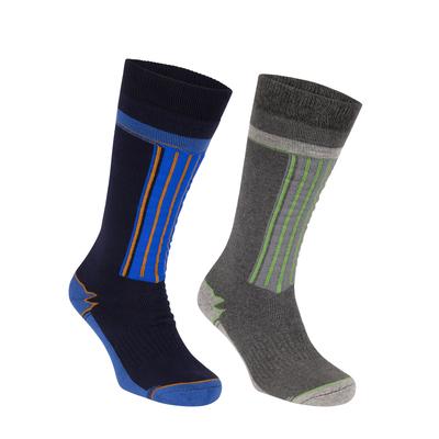 Trespass - "Winski" Skisocken für Herren/Damen Unisex(2er-Pack) (Marineblau/Dunkelgrau) Image