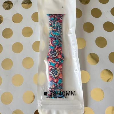 Lilly Pulitzer Accessories | Lilly Pulitzer Alike Watch Band For Apple Watch | Color: Blue/Pink | Size: Os