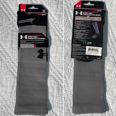 Under Armour Underwear & Socks | $22.99 Under Armour Hockey Socks Compression Liner Men’s M 4-8.5 Grey 1 Pair | Color: Black/Gray | Size: M