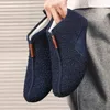 MAEDEF Herrenschuhe, leicht, bequem, Herren-Hausschuhe, warm, Designer-Slip-on-Flats, Schuhe, Herren-Loafer, für den Innenbereich, Zuhause, Baumwollschuhe