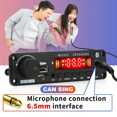 DC 12V 50W Verstärker Bluetooth 5.0 MP3 Player Decoder Board FM Radio TF USB 3,5mm AUX Modul Bluetooth Empfänger Auto kit Audio