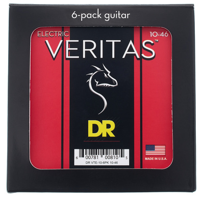 DR Strings Veritas VTE-10 6-Pack