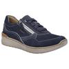 Sneaker JOSEF SEIBEL "Sally 02", Damen, Gr. 39, blau (dunkelblau), Leder, casual, Schuhe, Schnürschuh, Komfortschuh mit zusätzlichem Reißverschluss
