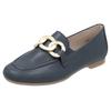 Loafer REMONTE, Damen, Gr. 40, blau (dunkelblau), Leder, unifarben, elegant, Schuhe, Blockabsatz, Slipper, Businessschuh mit herausnehmbarer Einlage
