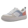 Plateausneaker TAMARIS, Damen, Gr. 39, blau (hellblau kombiniert), Leder, Lederimitat, sportlich, Schuhe, Freizeitschuh, Halbschuh, Schnürschuh mit Kontrastbesätzen
