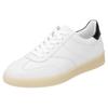 Sneaker REMONTE, Damen, Gr. 38, schwarz-weiß (weiß, schwarz), Leder, sportlich, Schuhe, Freizeitschuh, Halbschuh, Schnürschuh mit gepolstertem Schaftrand