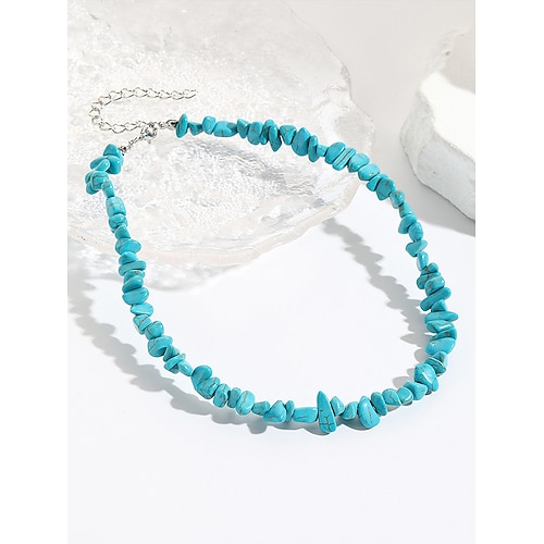 Amethyst-Kristallkette für Frauen aus Naturstein, Rohsplitterperlen, Boho-Chic-Stil, perfekt für den Alltag, spiritueller und heilender Schmuck Image