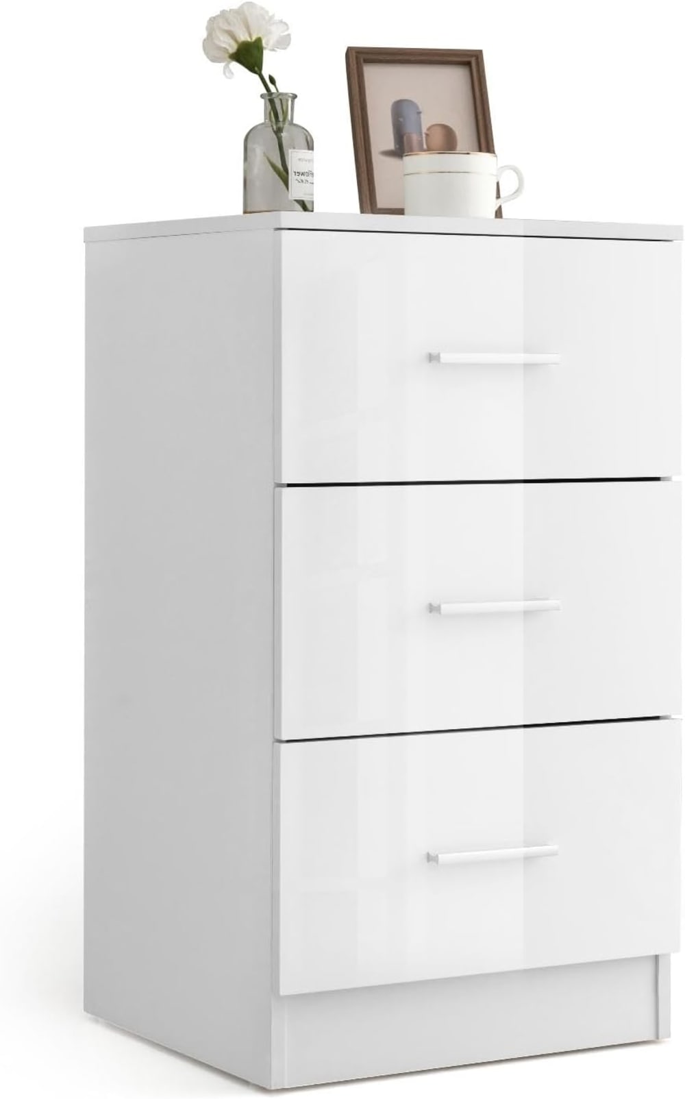 Caisson de bureau avec 3 tiroirs durable blanc 37 X 34 X 66,5 cm
