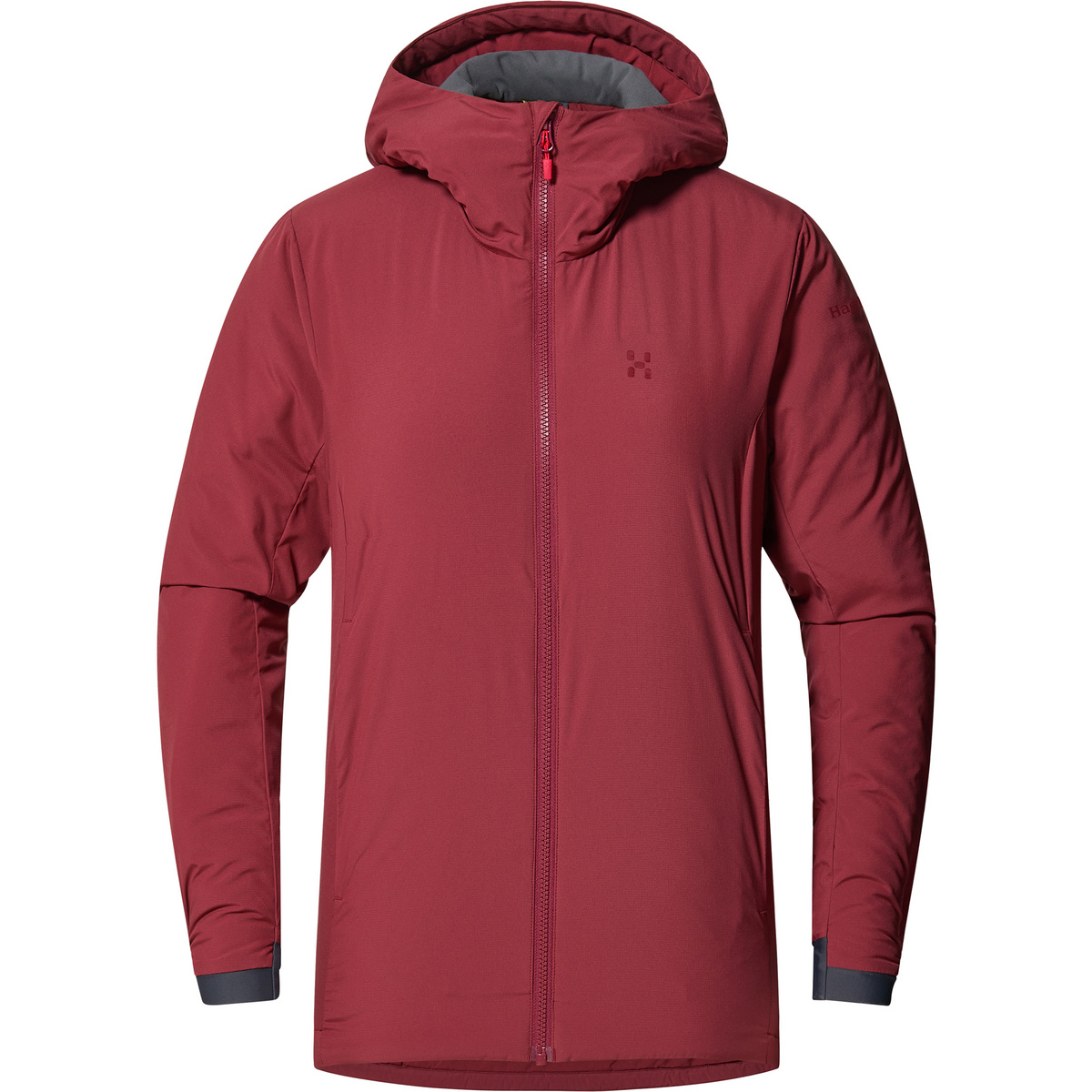Haglöfs Damen Mimic Alert Hoodie Jacke (Größe XL, rot)