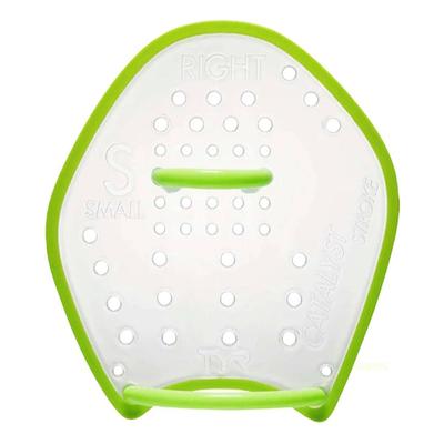 Catalyst Stroke Swim Training Hand Paddles - Clear/Yellow, Size Small